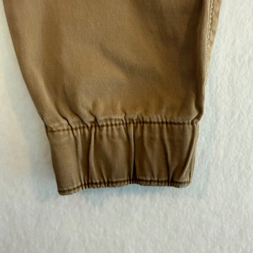 Hollister Skinny Tapered Jogger Elastic Drawstring Mens‎ Medium Brown